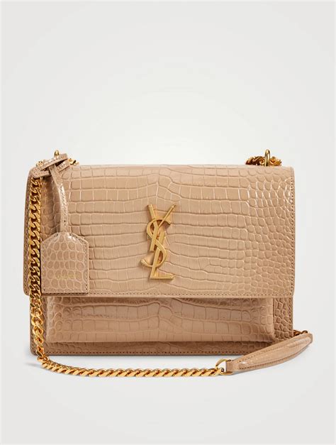 ysl crocodile purse|crocodile embossed tote bag.